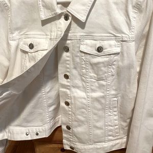 Banana Republic White Jean Jacket